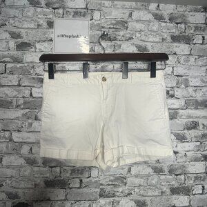 EUC Banana Republic City White Chino Shorts Size 12